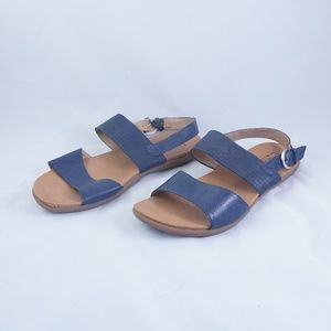 B.O.C. Blue and Brown Buckled Sandals Size 10M